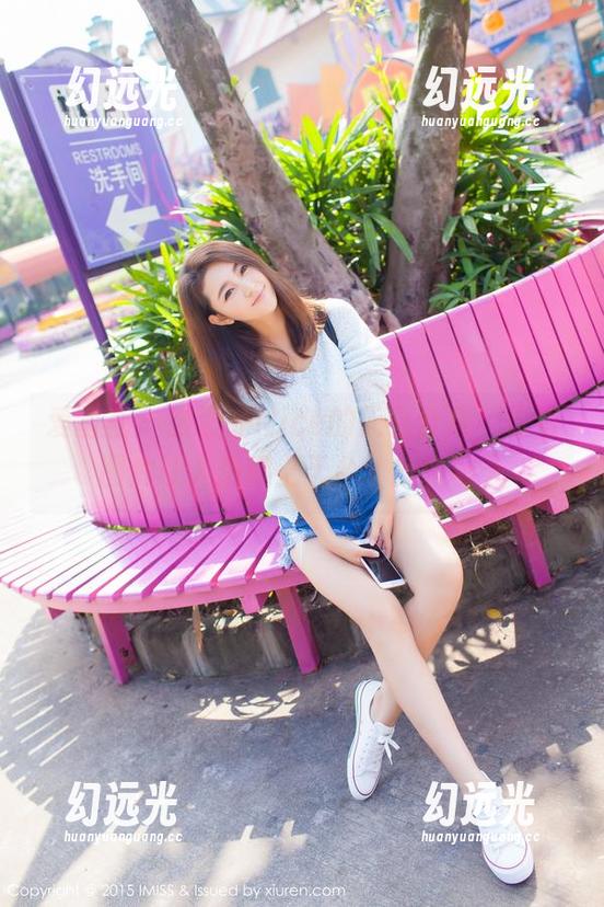 爱蜜社 - 张思允Nice的天台合集，这组图片让人想爬上天台，找她聊天