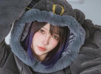 觉醒吧！狐洛洛子的深蓝魅魔照片，免费下载，快来欣赏下！
